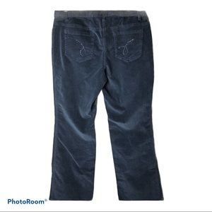 corduroys grey embellished pockets size 12 Style & Co